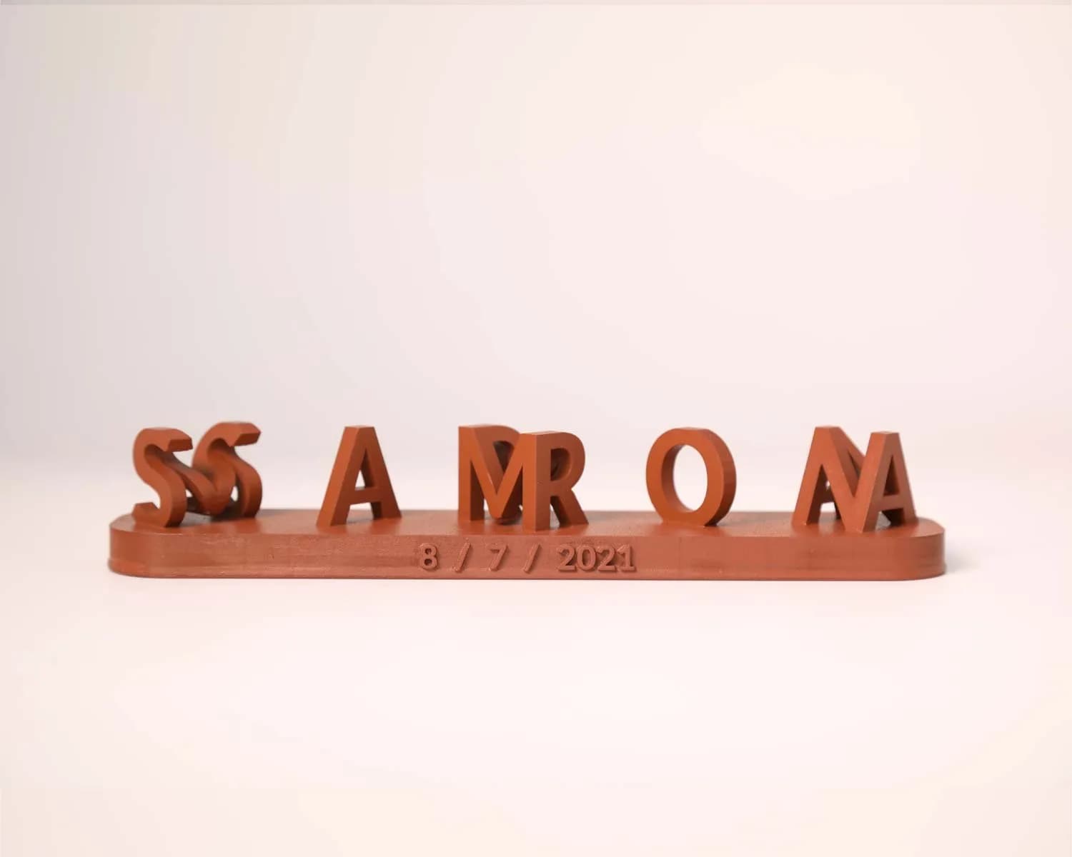 Personlig 3D Namnpresent