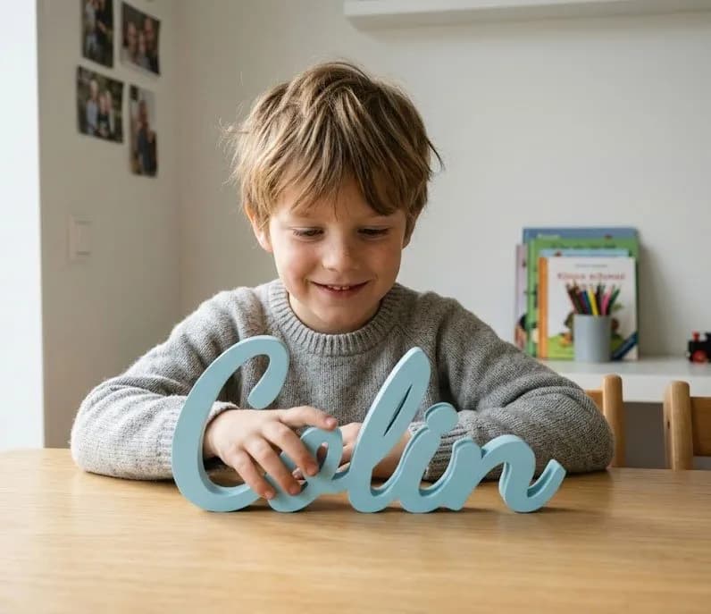 Personlig 3D Stående Namnskylt!