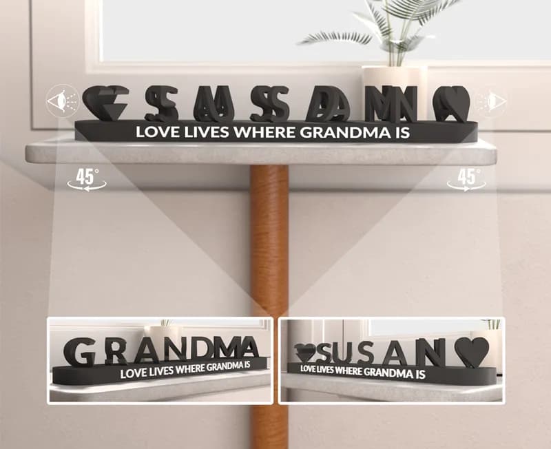 Personlig 3D Namnpresent