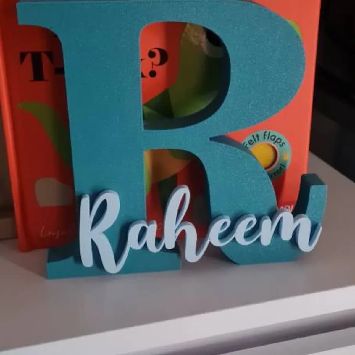3D Bokstav med Namn – Personlig Dekoration
