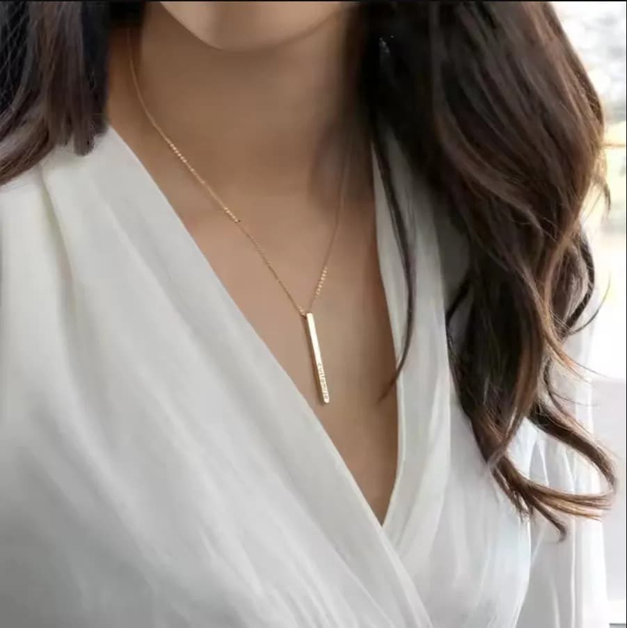 Personligt 3D Namnhalsband med Ett eller Flera Namn