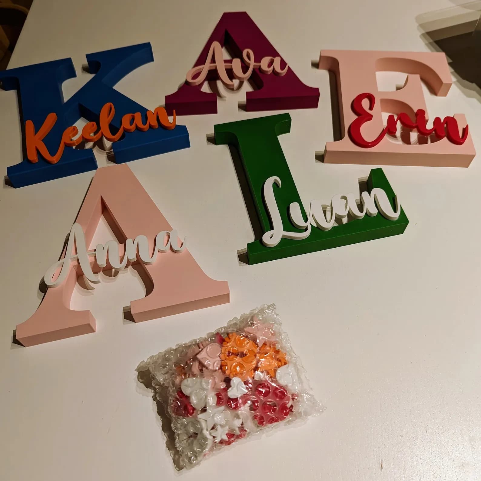 3D Bokstav med Namn – Personlig Dekoration