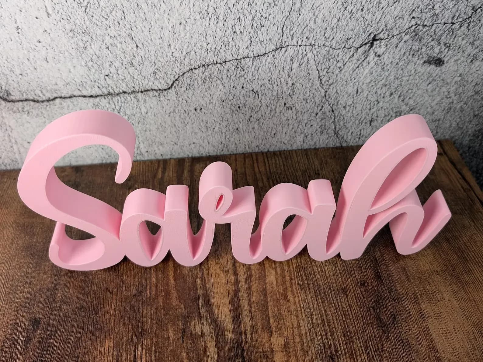 Personlig 3D Stående Namnskylt! draft