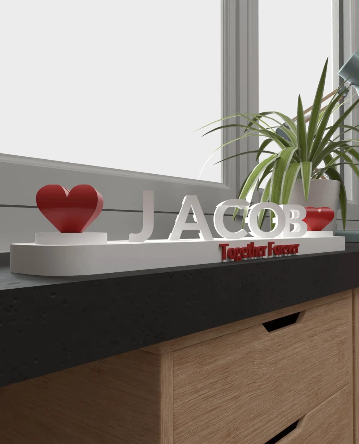 Personlig 3D Namnpresent