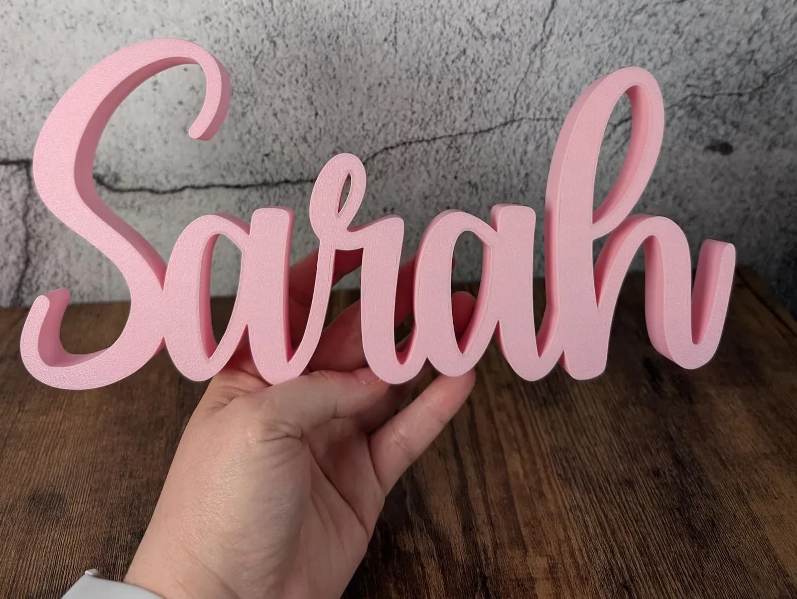 Personlig 3D Stående Namnskylt! draft