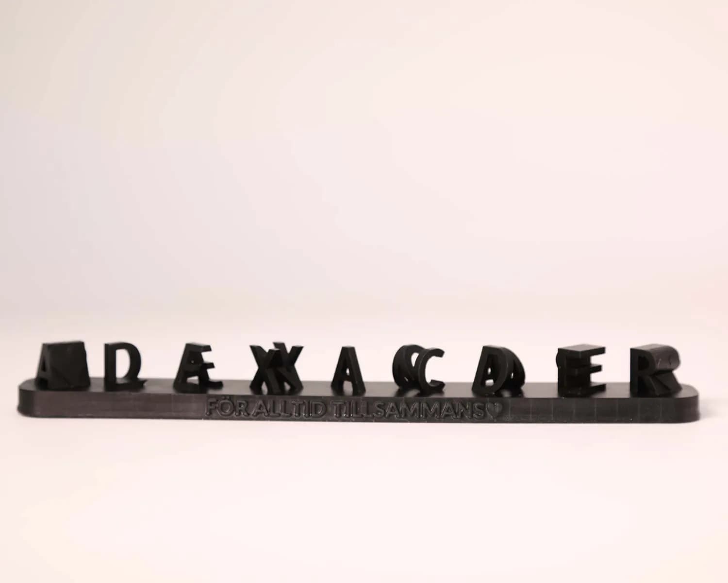 Personlig 3D Namnpresent