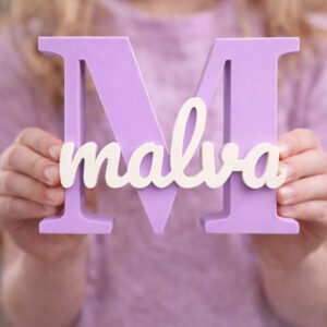 3D Namnskylt med Stor Bokstav