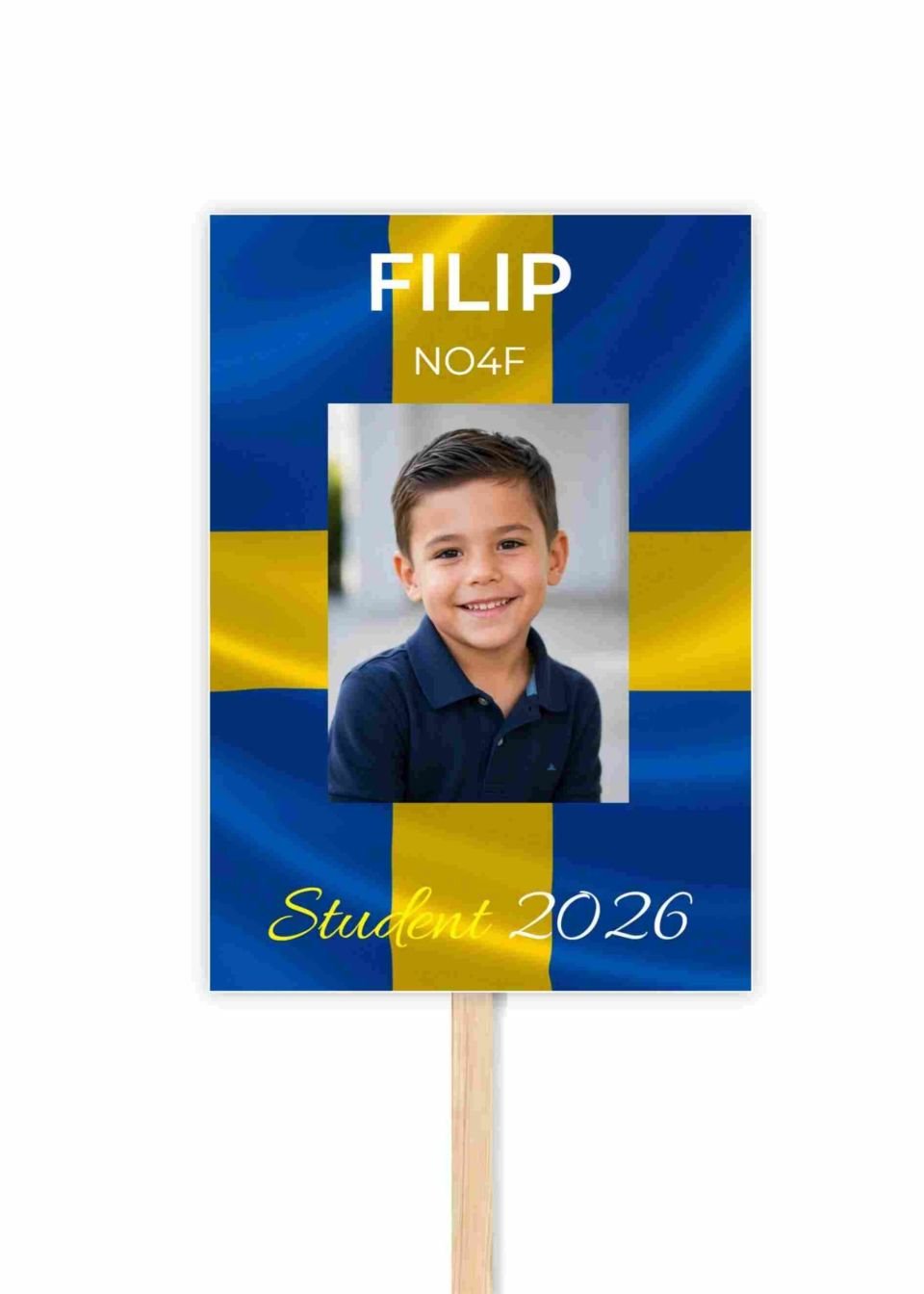Studentskylt med klassisk design